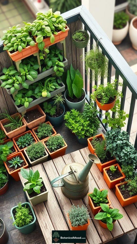 artful display of containers