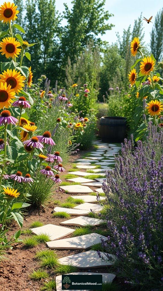attracting beneficial pollinators garden