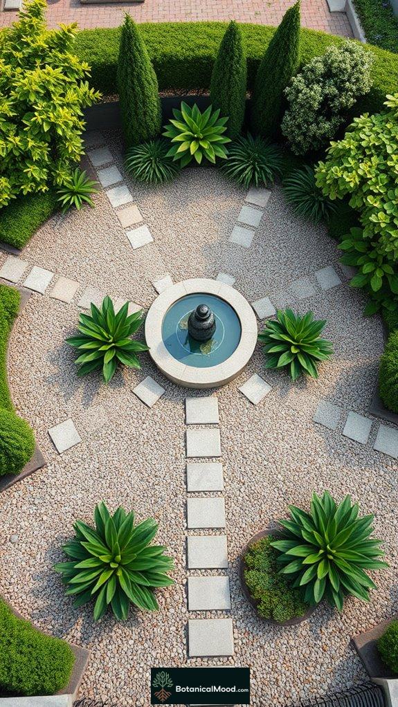 central pathway radial design