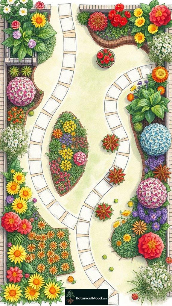 colorful garden design techniques