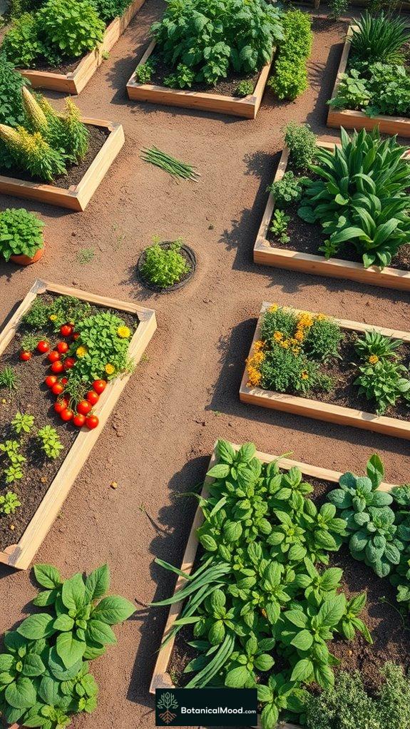 companion planting in beds