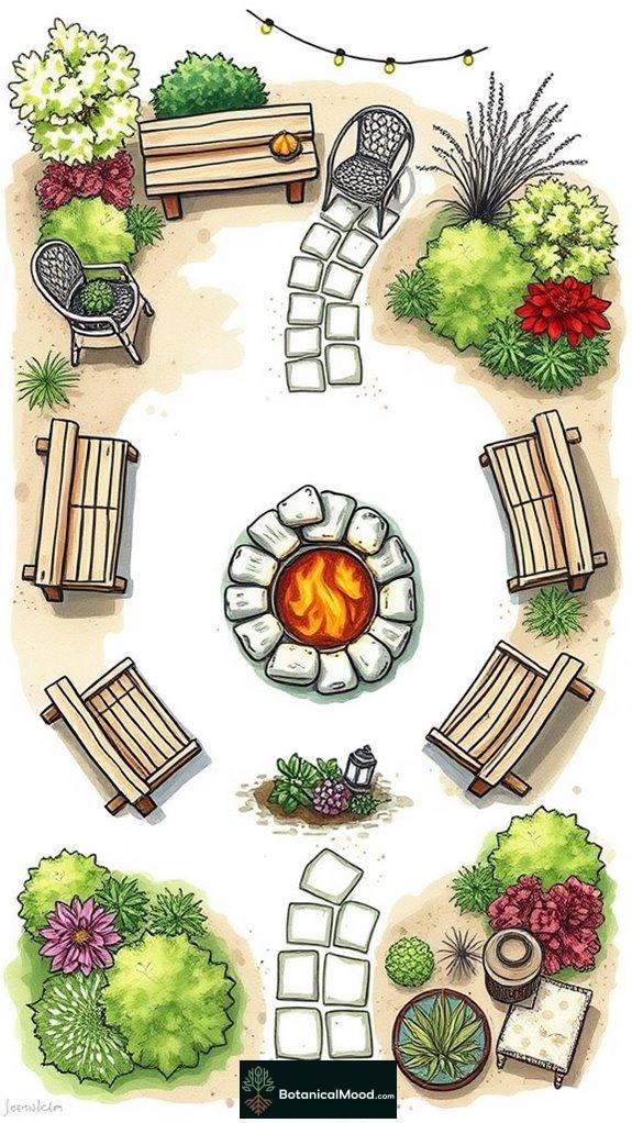 cozy outdoor gathering space
