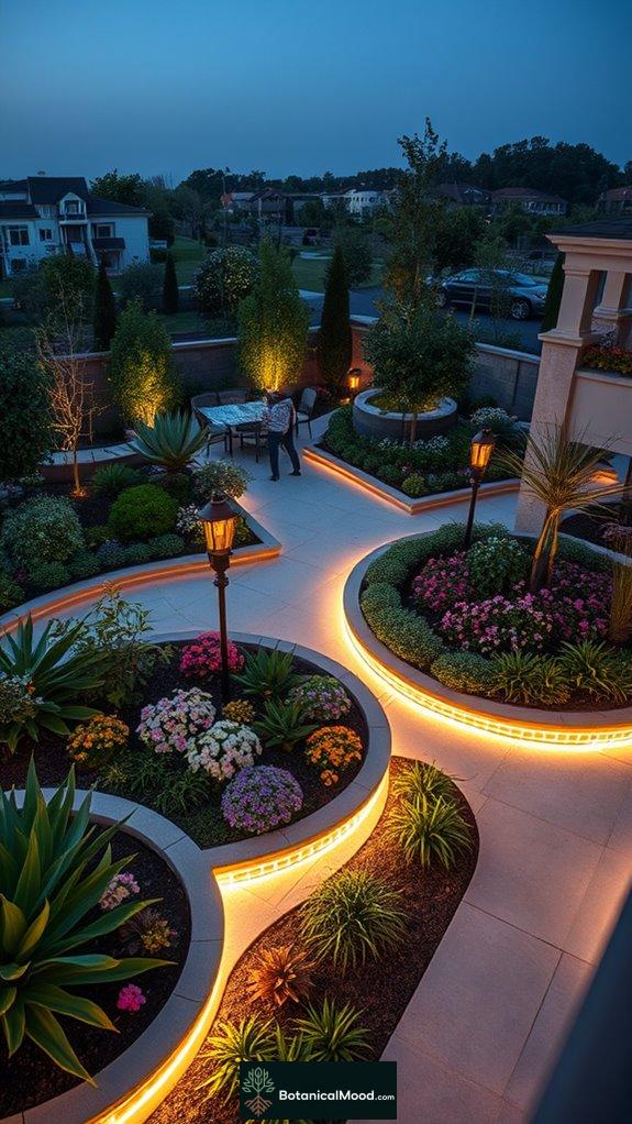garden border led lights