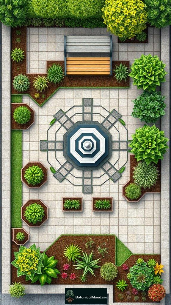 geometric design pattern layout