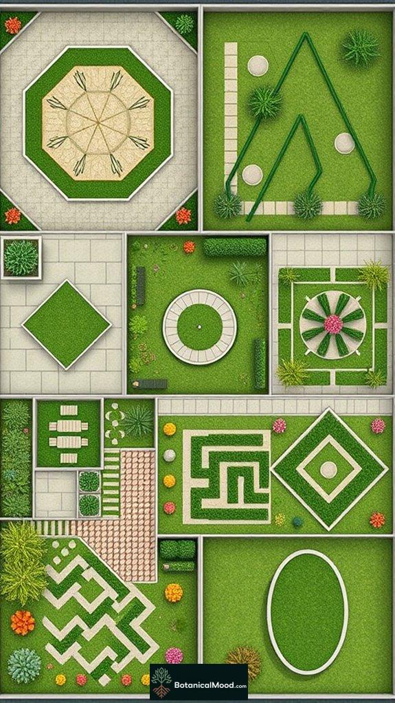 Garden Pattern Chart Top 11 Geometric Garden Layouts for Modern Minimalism - botanicalmood.com