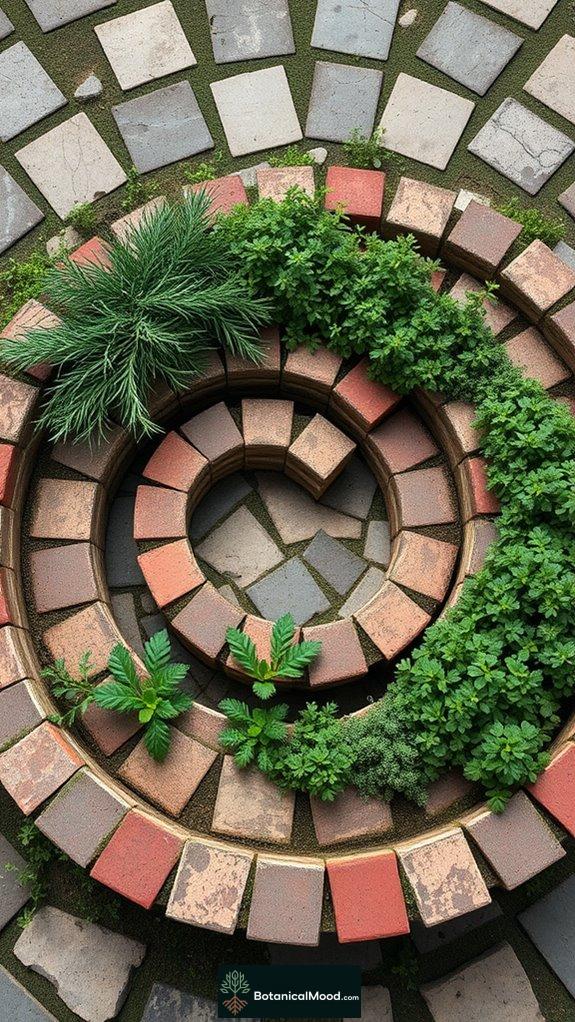 herb spiral for convenience