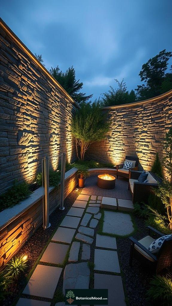 illuminating textured wall surfaces