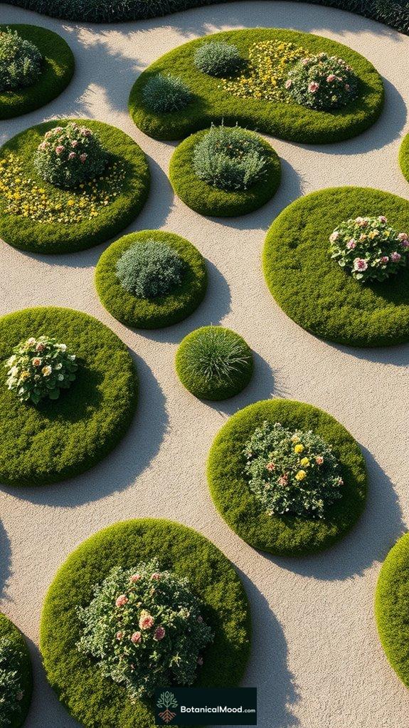 interconnected circular patterns design