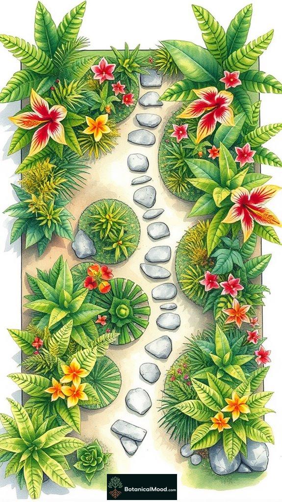 lush vibrant tropical landscapes
