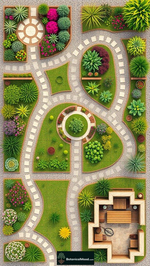 Top 16 Mediterranean Garden Layouts for Easy Pathways