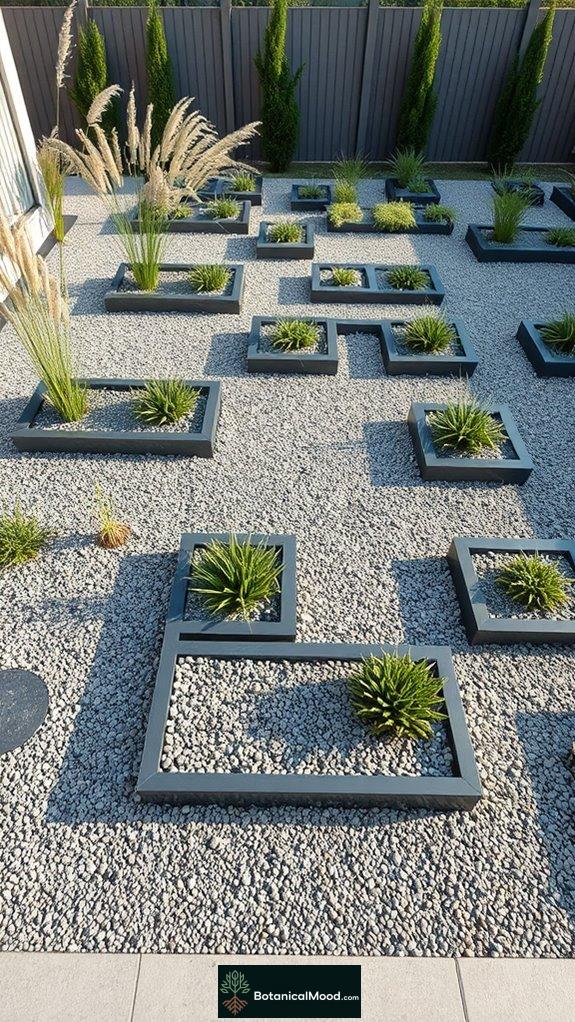 modern grid garden inspirations
