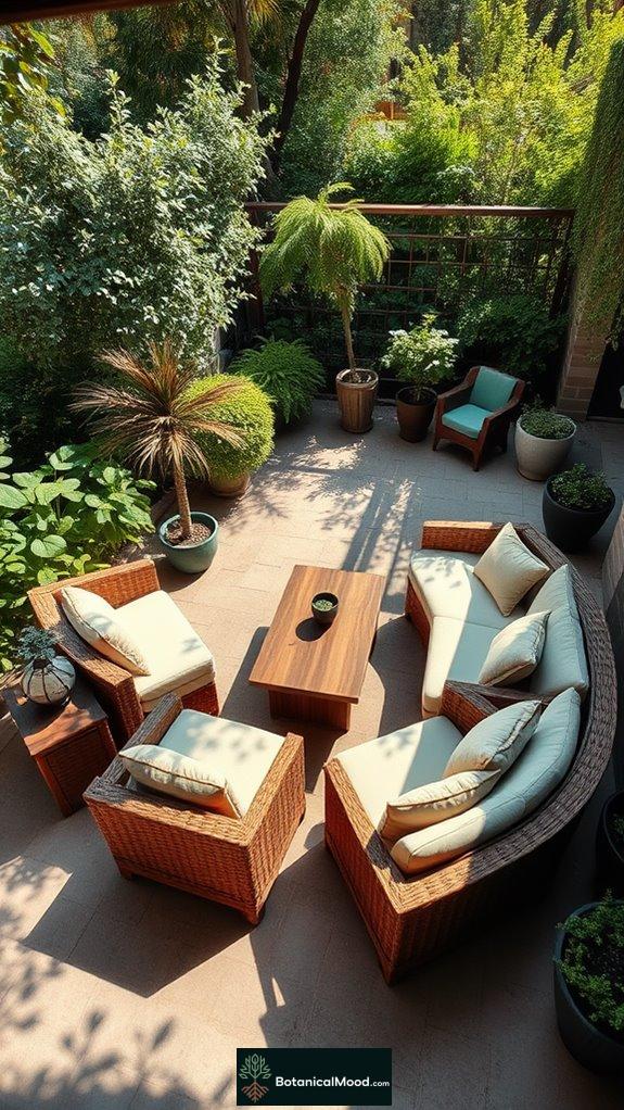 modular seating outdoor lounge