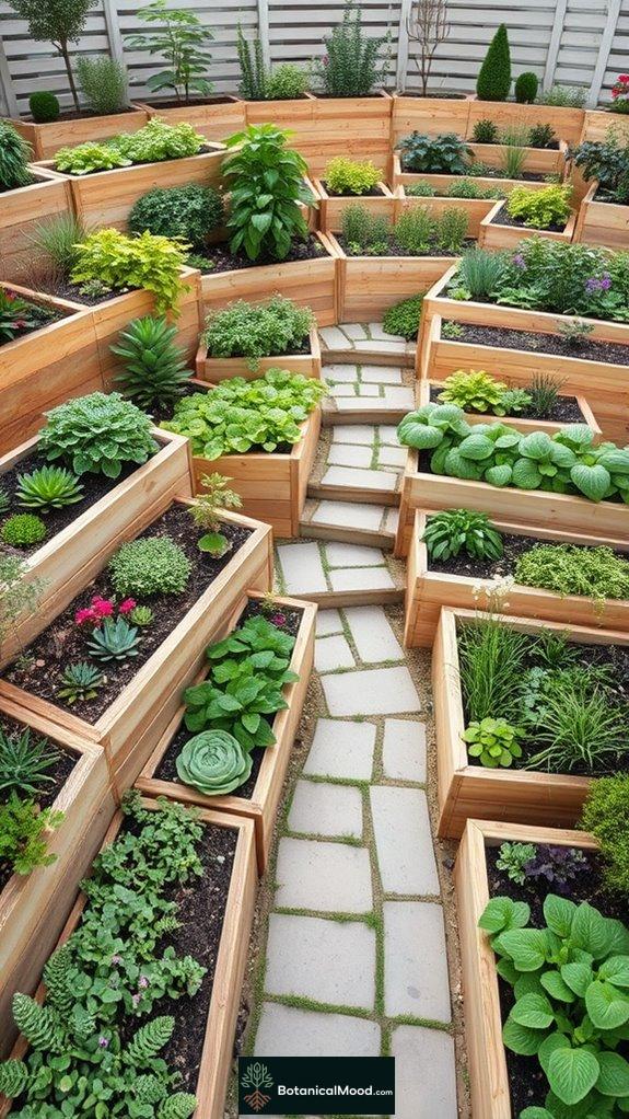 multi level garden design