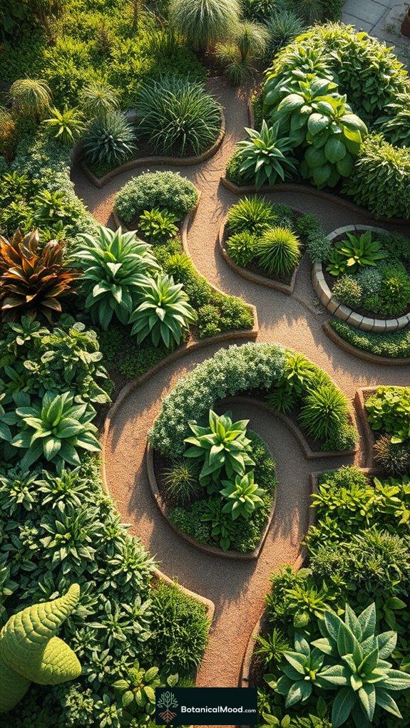 nature themed garden aesthetics