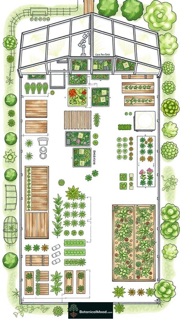 optimizing greenhouse space design
