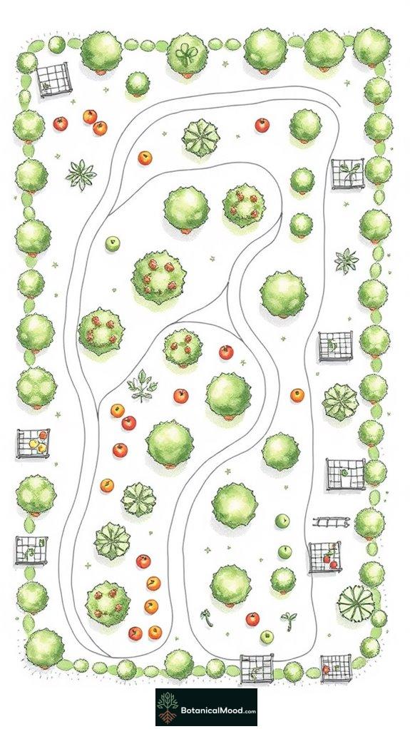orchard design and arrangement