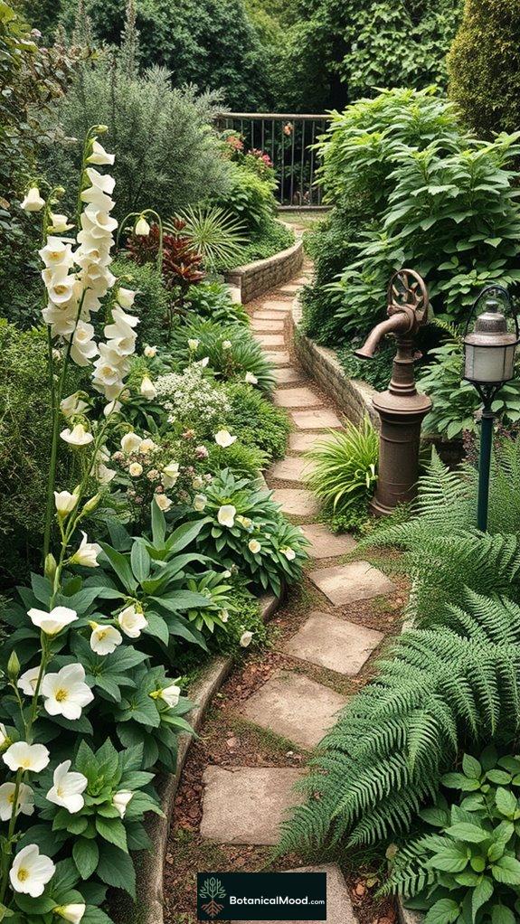 quaint floral garden beauty