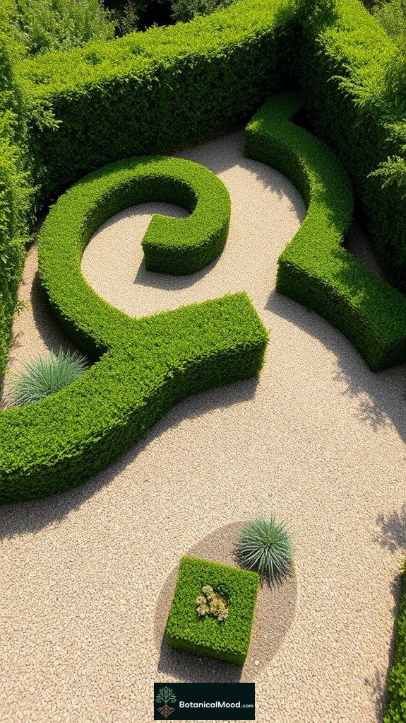 secluded pathways and greenery