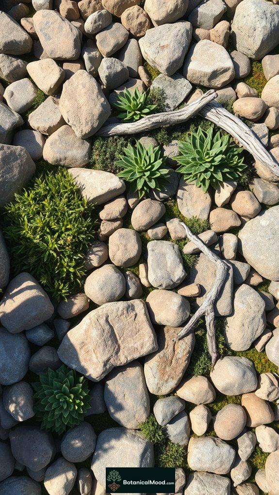 serene outdoor stone landscape