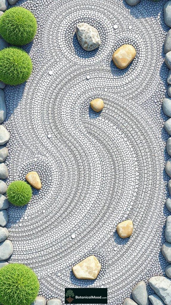 serene stone garden designs