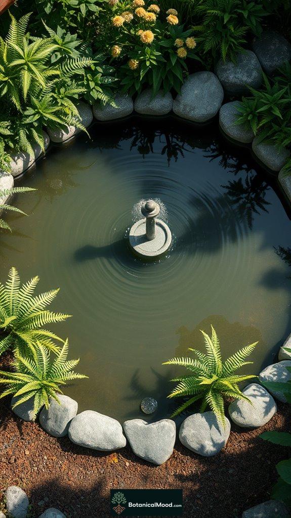 serene water feature display