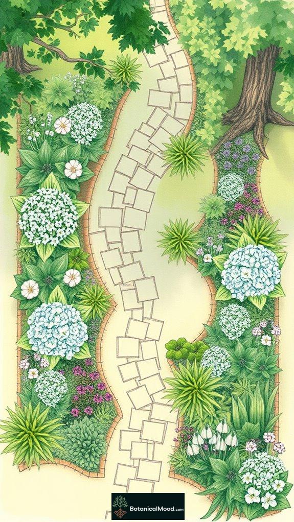 shade loving perennial garden design