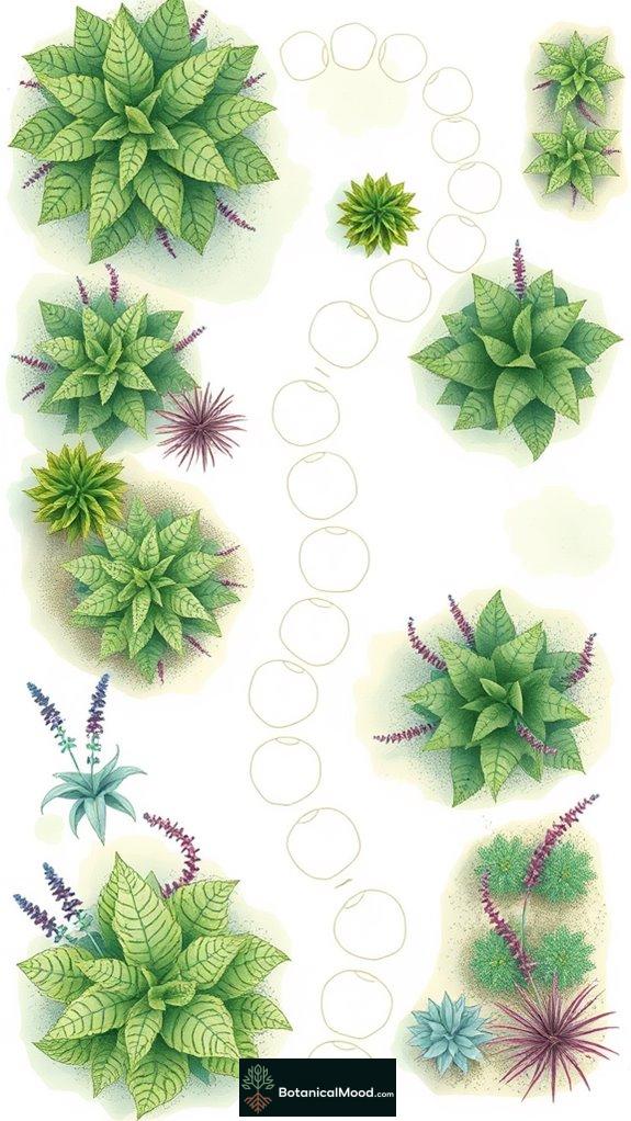 shade loving plant arrangement