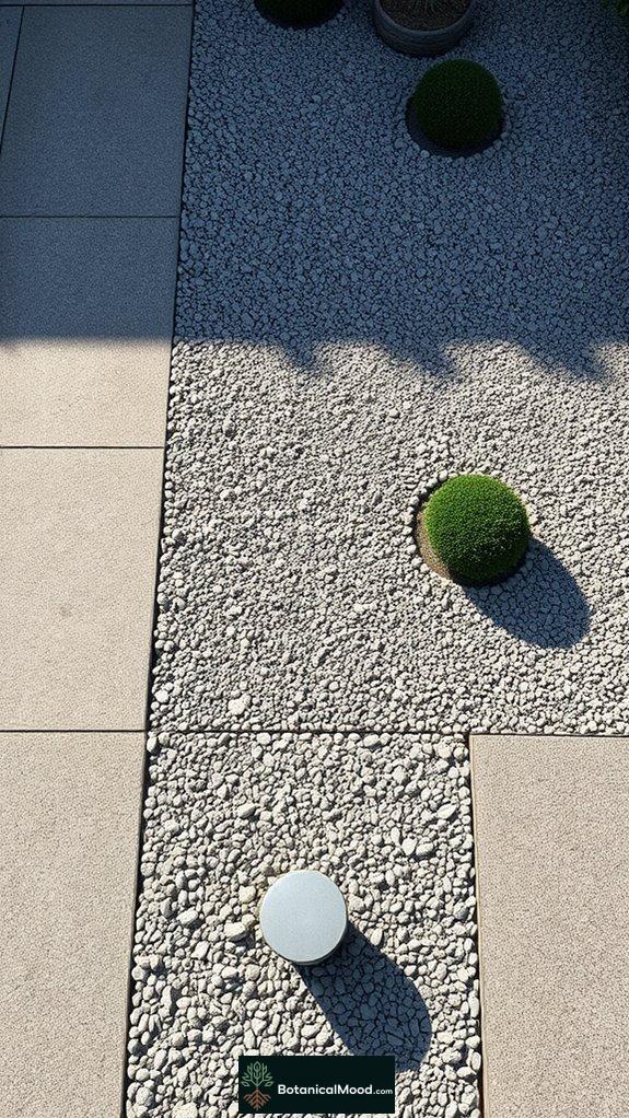 simple gravel square designs