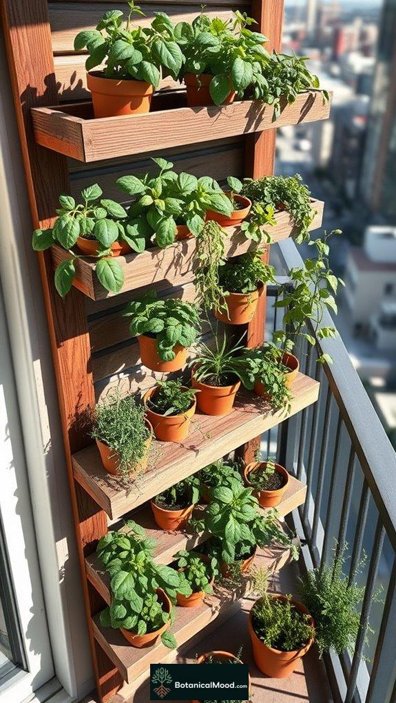 space saving plant arrangement