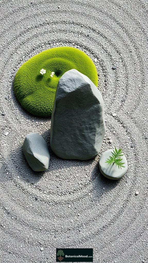 stone arrangement visual focus