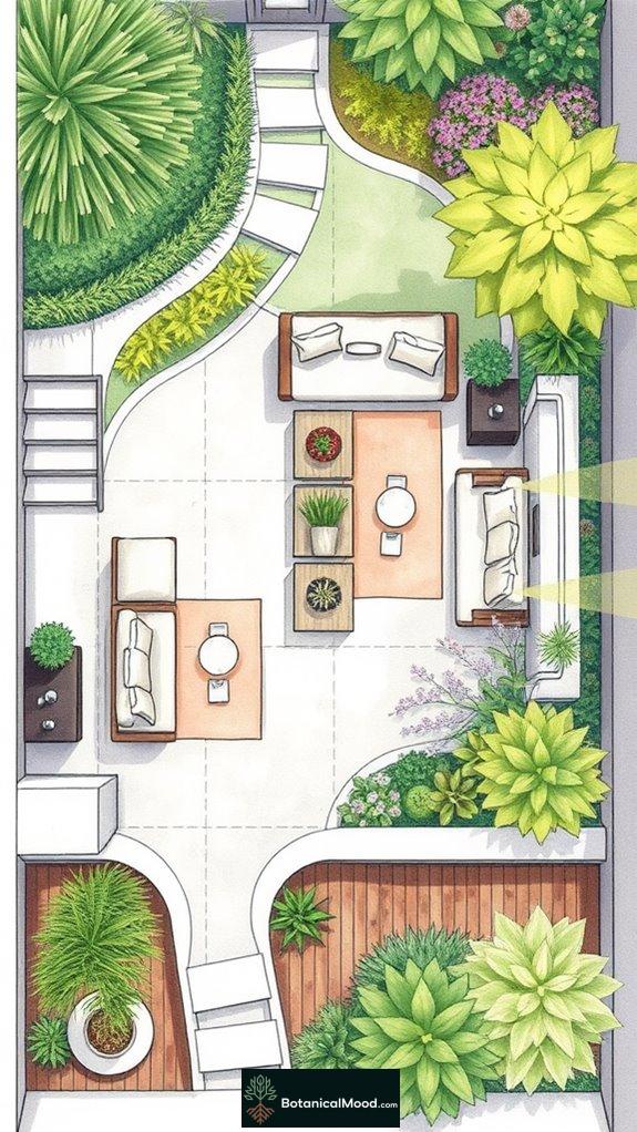 stylish outdoor seating arrangements