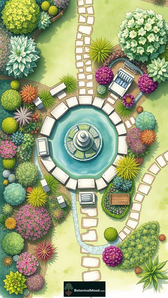 tranquil water garden designs