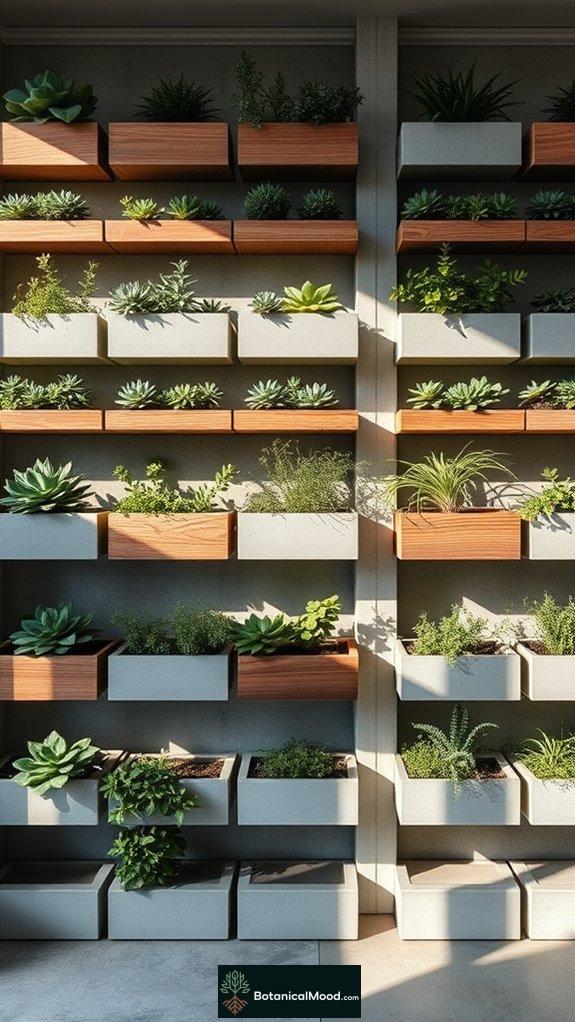 vertical garden design simplicity
