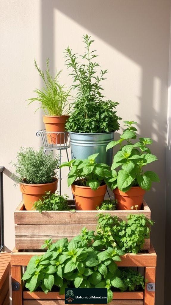 vertical gardening with levels