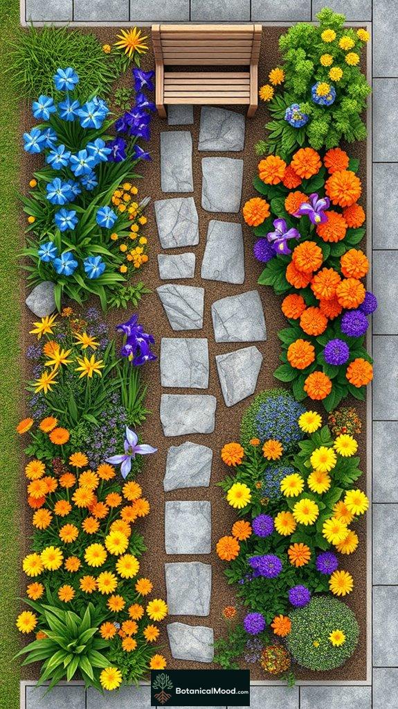 vibrant color scheme gardening