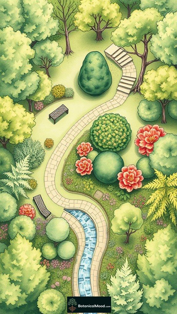 woodland plant arrangement techniques