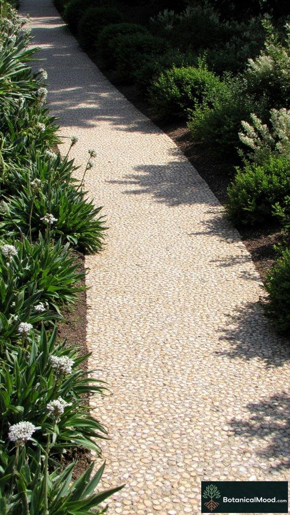 artistic mosaic garden pathways