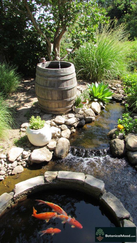 charming rustic water features