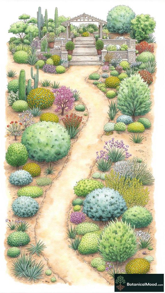 colorful native plant arrangements