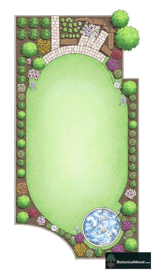 compact garden design elements