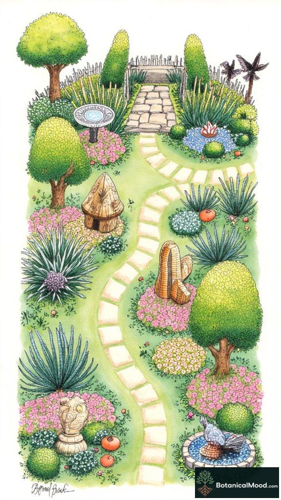 elevate gardens with art