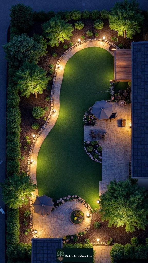 enchanting garden atmosphere lighting