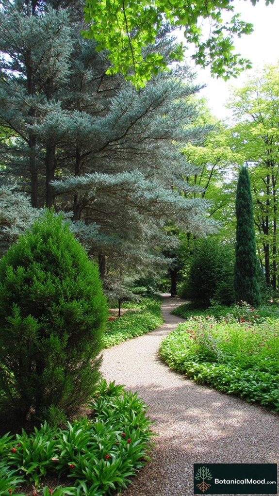 evergreen garden year round beauty