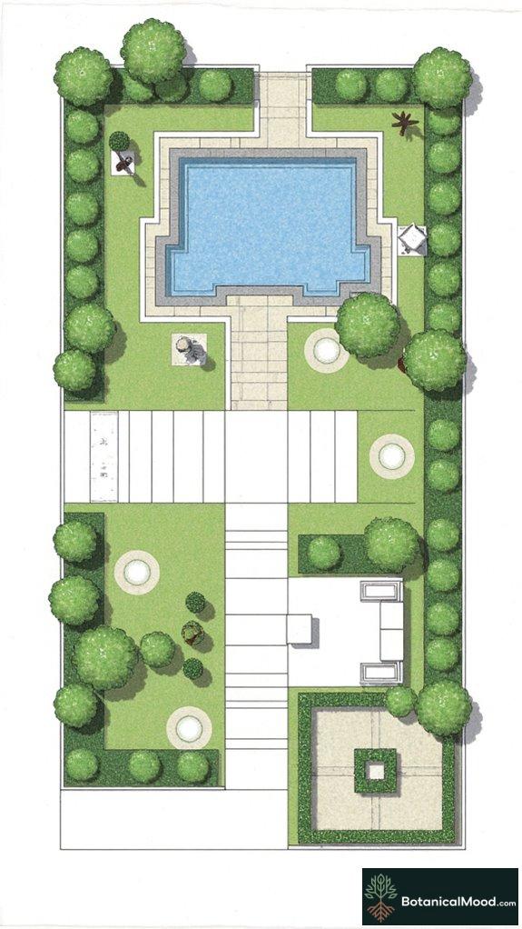 geometric garden design elements