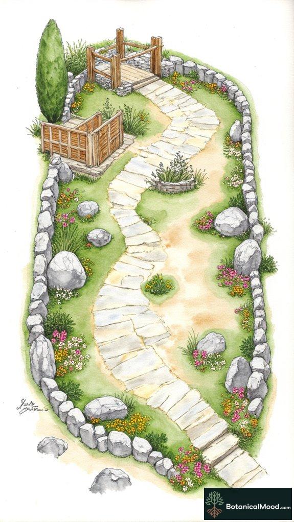 harmonious alpine stone integration