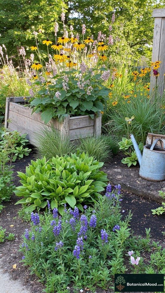 layered plant garden design