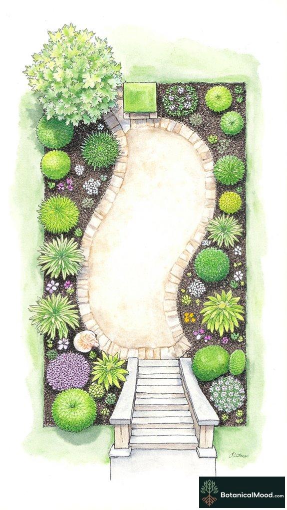 layered winter garden design