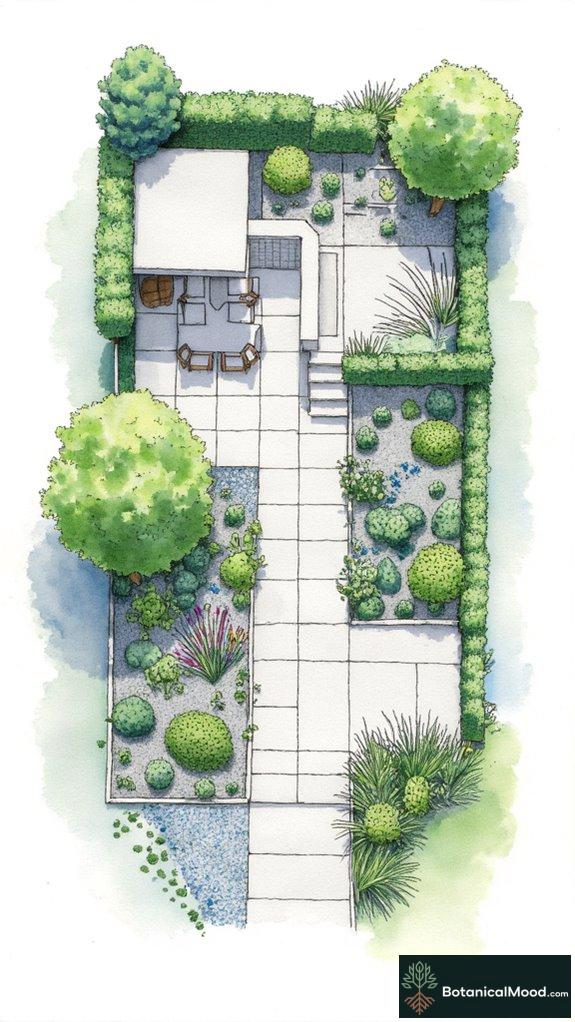 low maintenance modern garden design