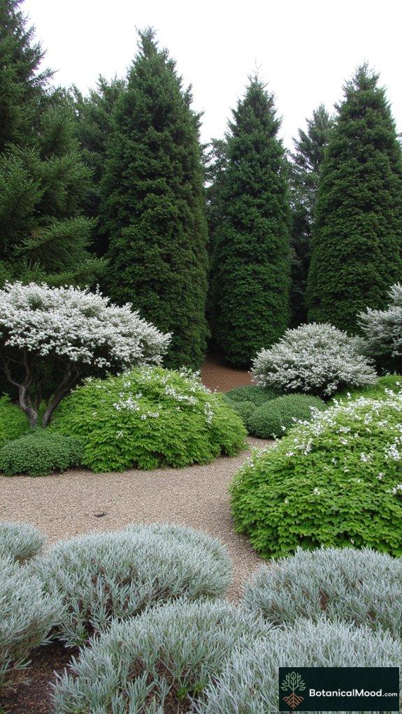 multi dimensional evergreen garden design