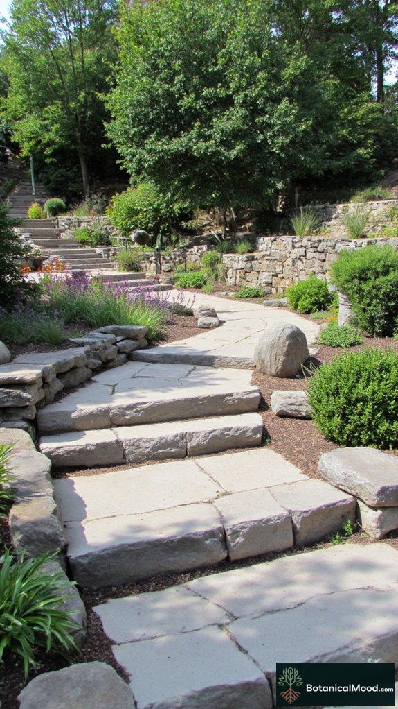 natural stone garden features
